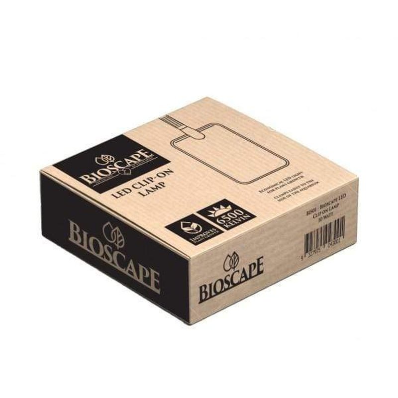 Bioscape 10W LED Clip-On Desk Lamp - Adjustable Black Reading Light for Study, Office, and Bedroom Use
