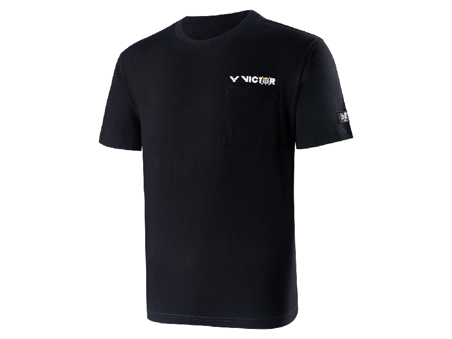 Victor X One Piece Straw Hat Crew Unisex Badminton T-Shirt [Black] - Limited Edition Anime Graphic Tee for Fans, Cosplay & Casual Wear