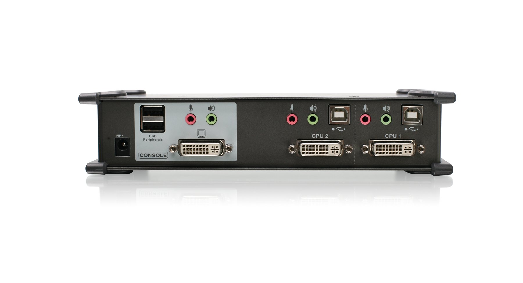 IOGEAR GCS1102-KM1 2-Port DVI KVMP Switch with Cables & Wireless Keyboard Mouse Combo - Perfect for Home Office & Multi-Computer Workstations