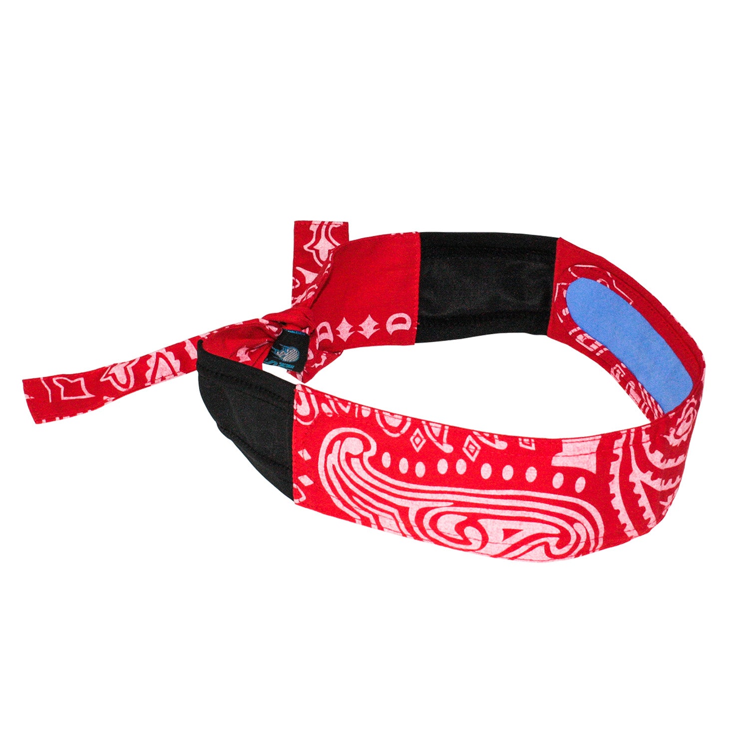 Arctic Radwear Cooling Headband - Red Paisley Design for Hot Weather & Sports | Stay Cool During Workouts, Running, Hiking & Outdoor Activities