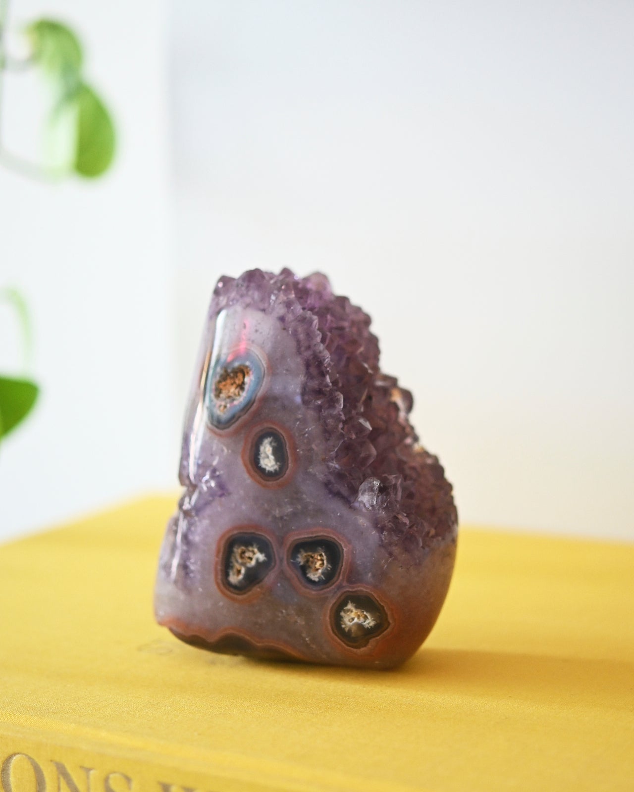 Natural Amethyst Druzy Freeform Stone - 4 Inch Healing Crystal for Meditation, Home Decor & Jewelry Making | Spiritual Gifts & Yoga Accessories