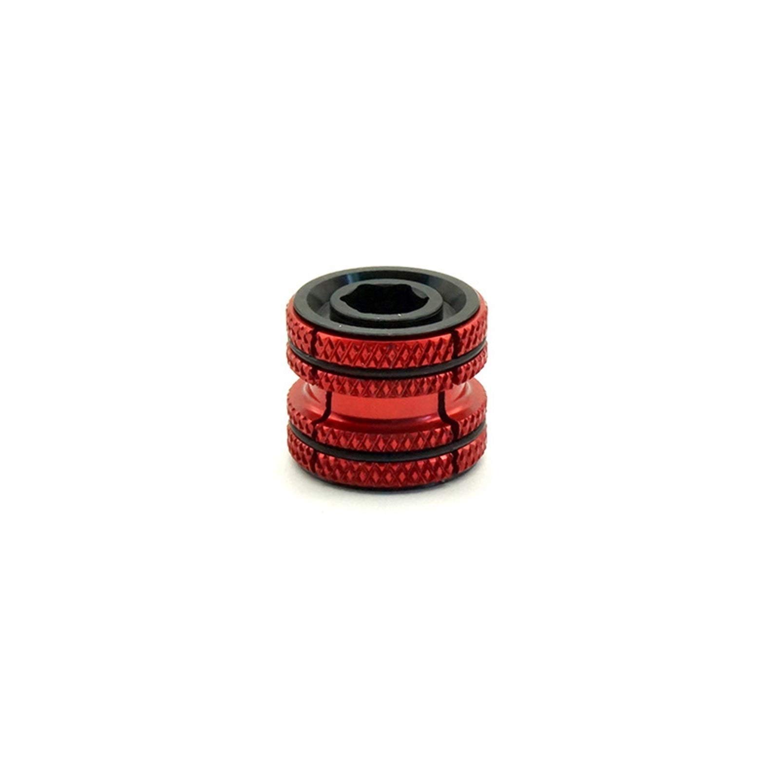 XIAOMINDIAN 1pc Ultra-Light Aluminum Alloy Mountain Road Bike Headset Expansion Hanging Core Screw - Carbon Fiber Front Fork Bicycle Part (Red) | Perfect for MTB Upgrades & Cycling Maintenance