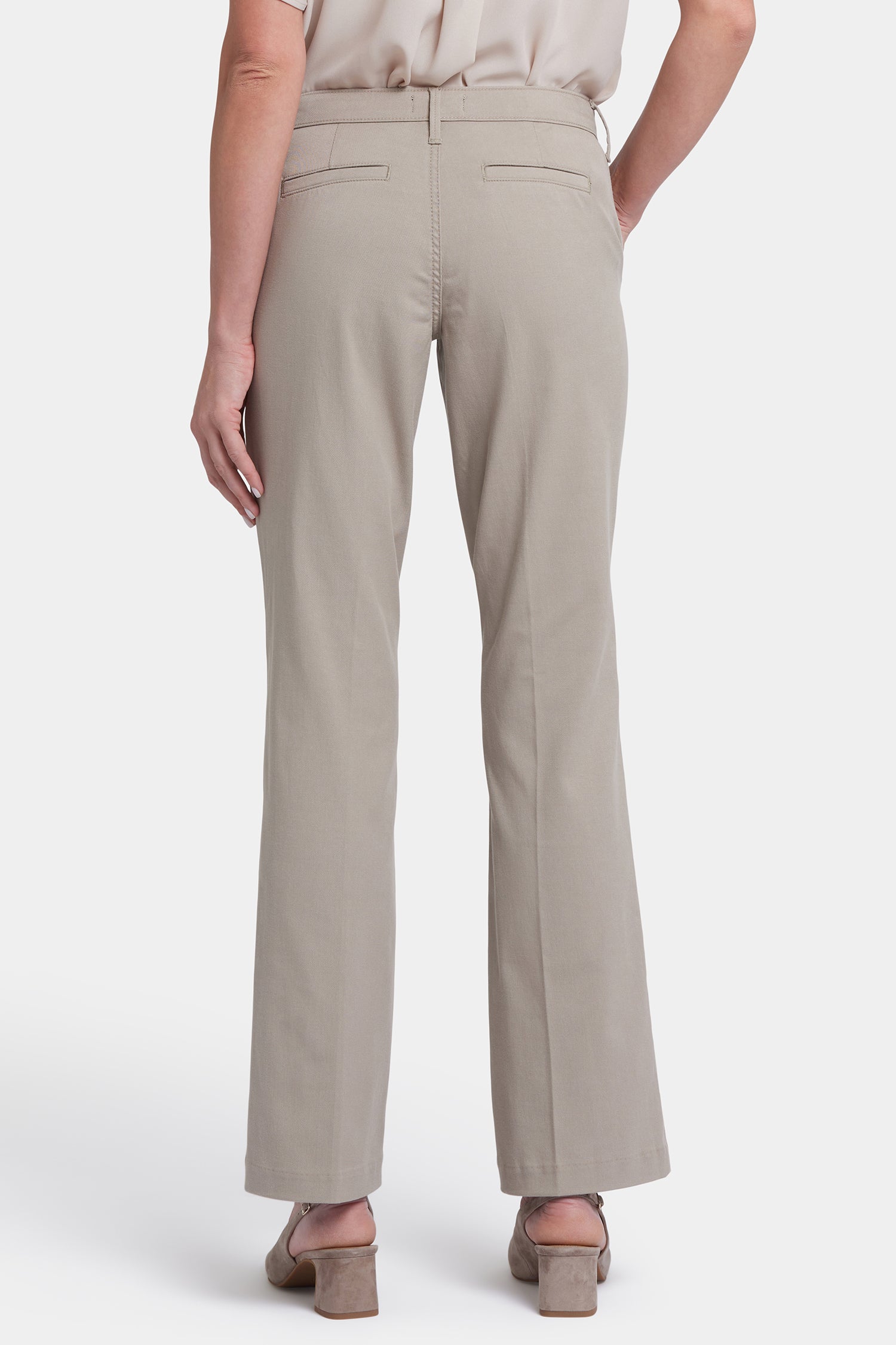 Barbara Bootcut Trouser Pants for Women - Comfortable Stretch Work Pants, Classic Saddlewood Brown | Perfect for Office, Business Casual & Professional Workwear