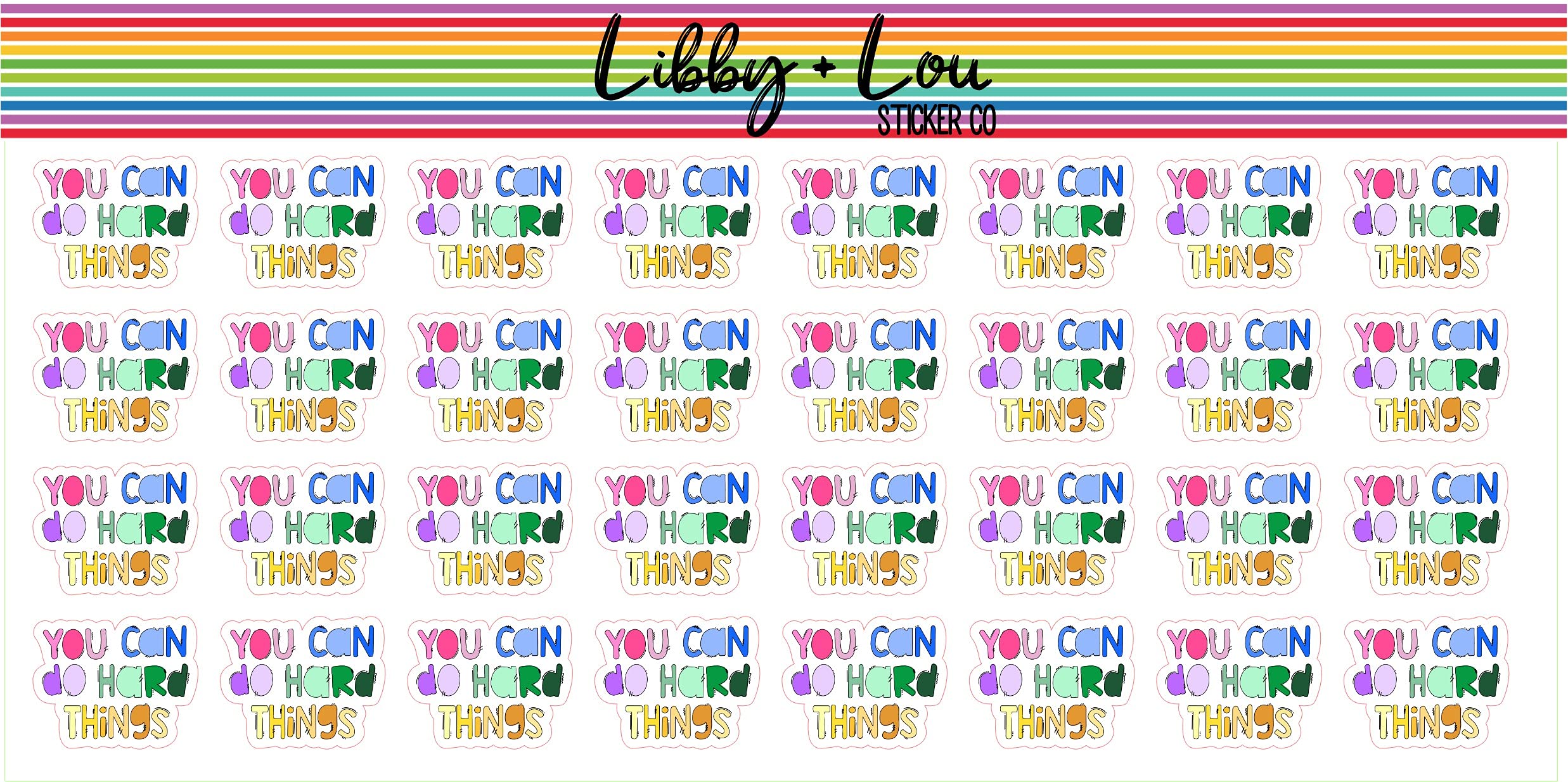 You Can Do Hard Things Planner Stickers - Motivational Vertical & Horizontal A5 Planner Stickers for Mental Health, Self Love & Productivity | Perfect for Journaling, Bullet Journals & Daily Planning