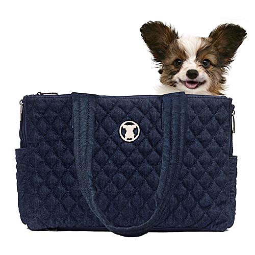 QUILTED DENIM BLUE