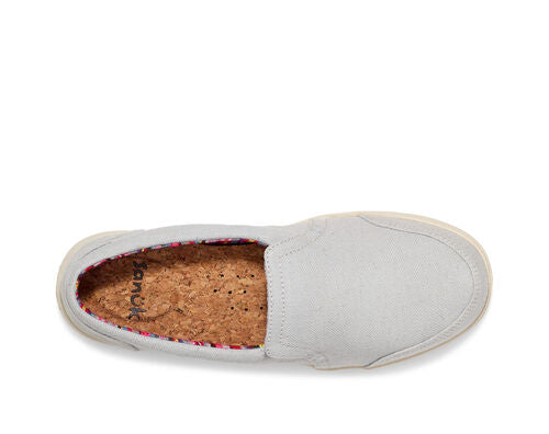Sanuk Women's Hangout Lite Slip-On Shoes - Comfortable & Lightweight for Walking, Travel, and Beach - Harbor Mist Color