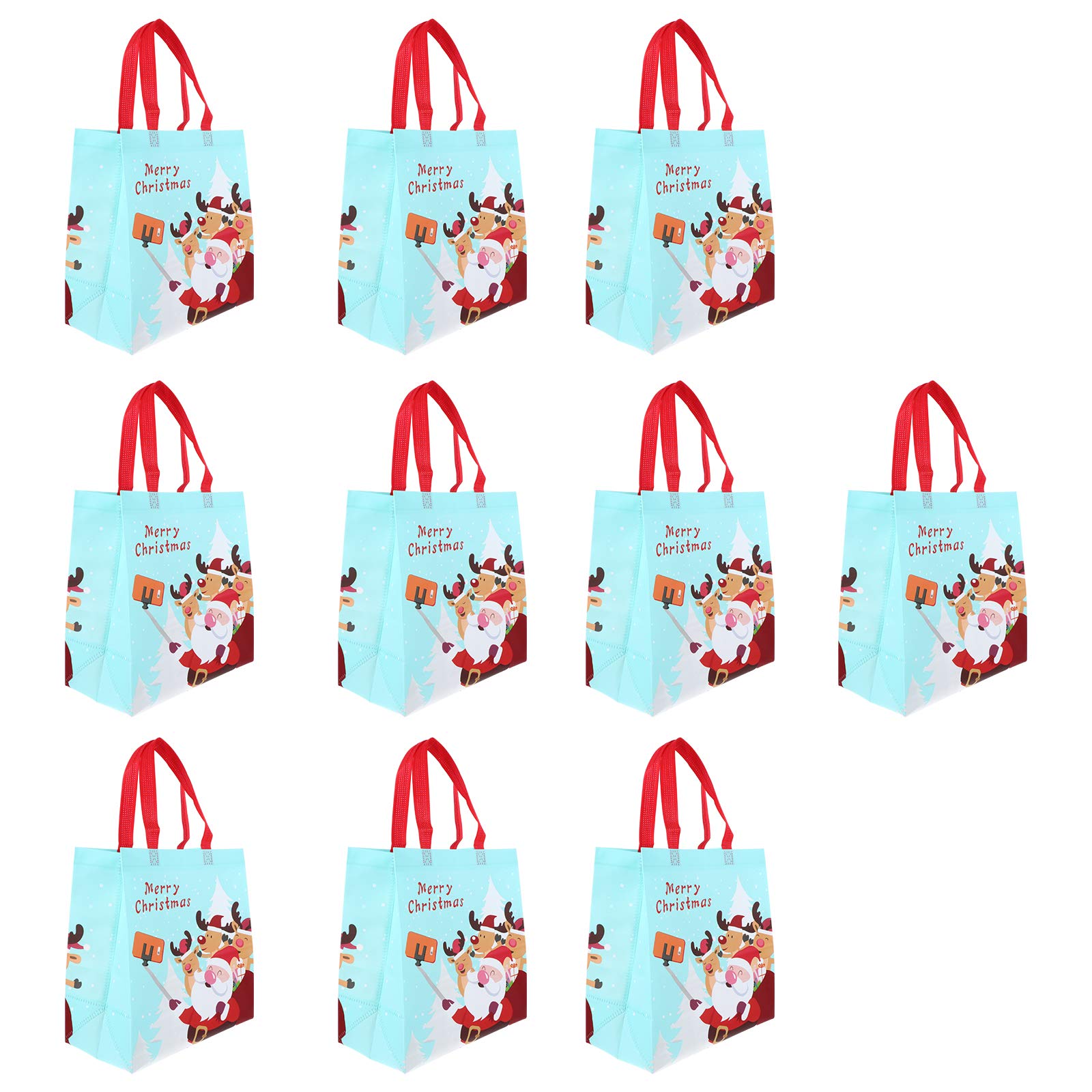 ABOOFAN 10Pcs Christmas Gift Bags - Reusable Holiday Party Favor Pouches for Clothing, Handbags & Presents - Perfect for Christmas Parties, Gift Wrapping & Festive Celebrations