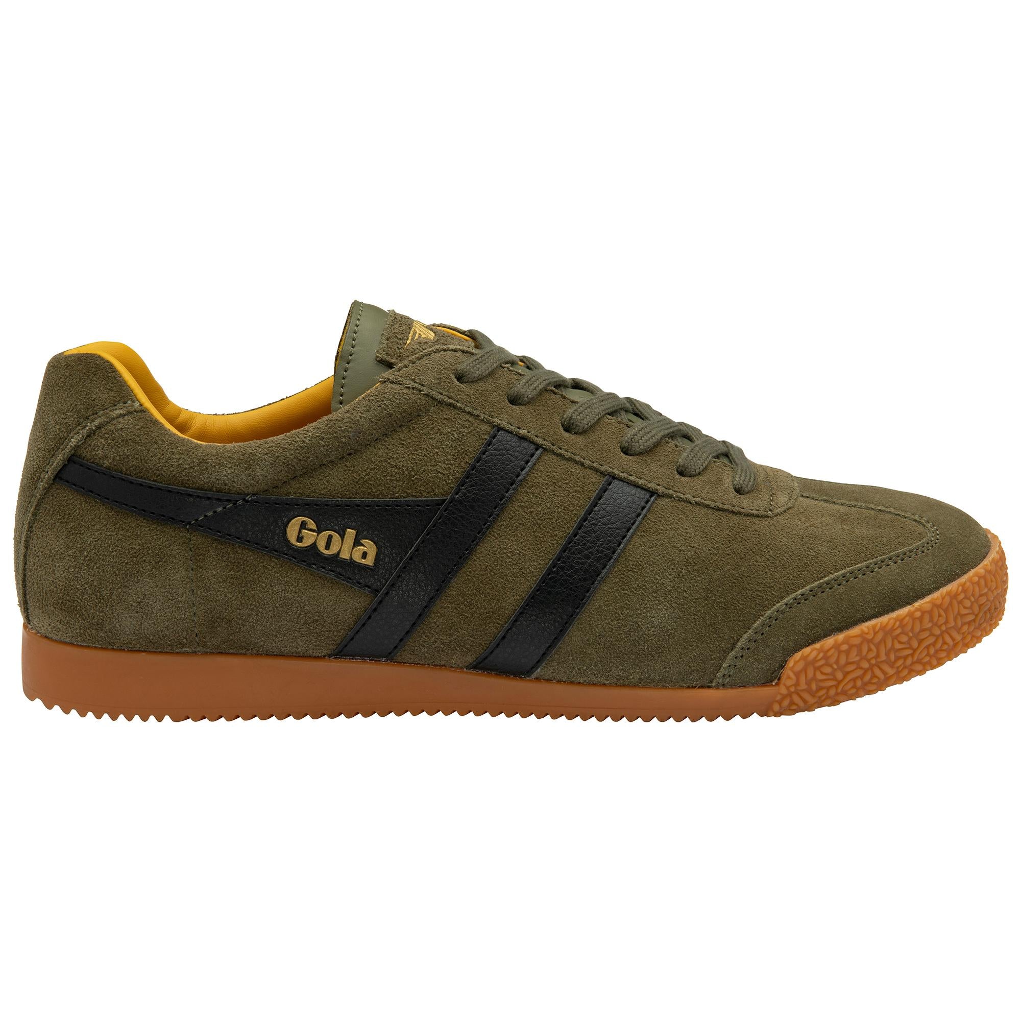 Gola Men's Harrier Green Sneakers - Casual Running Shoes for Men | Lightweight & Comfortable for Walking, Jogging, Gym Workouts & Everyday Wear