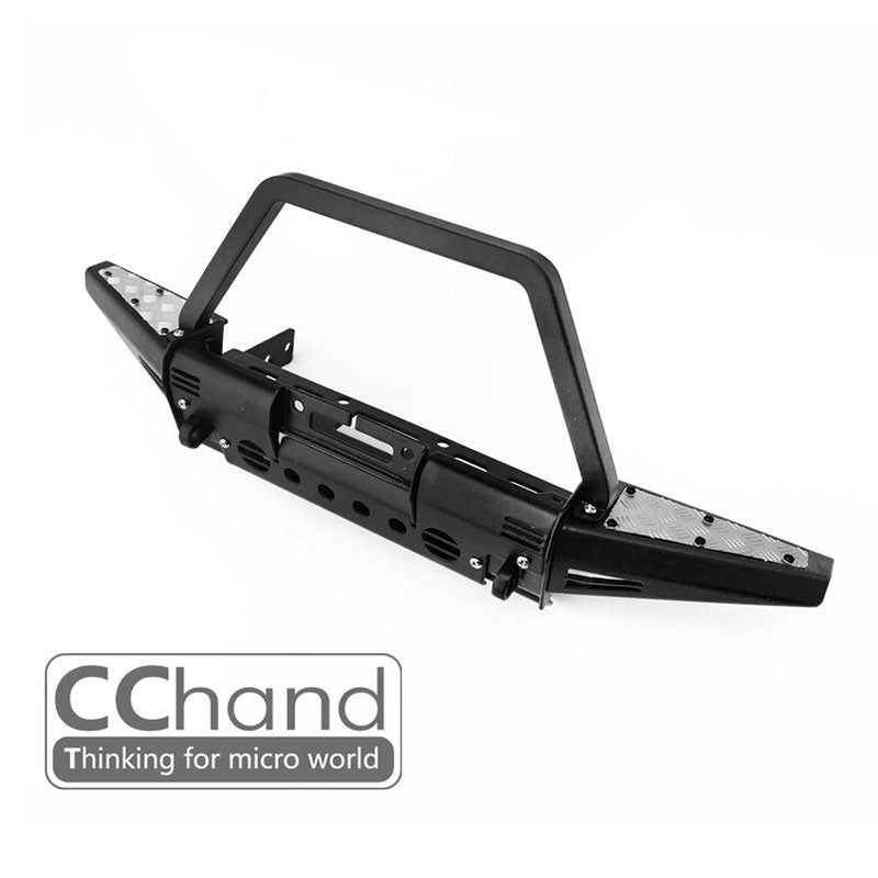 1/10 Scale Metal CC Hand Front Bumper Replacement Part for G2 D90 D110 RC Rock Crawler - Heavy Duty Off-Road Accessory for Trail & Competition Use