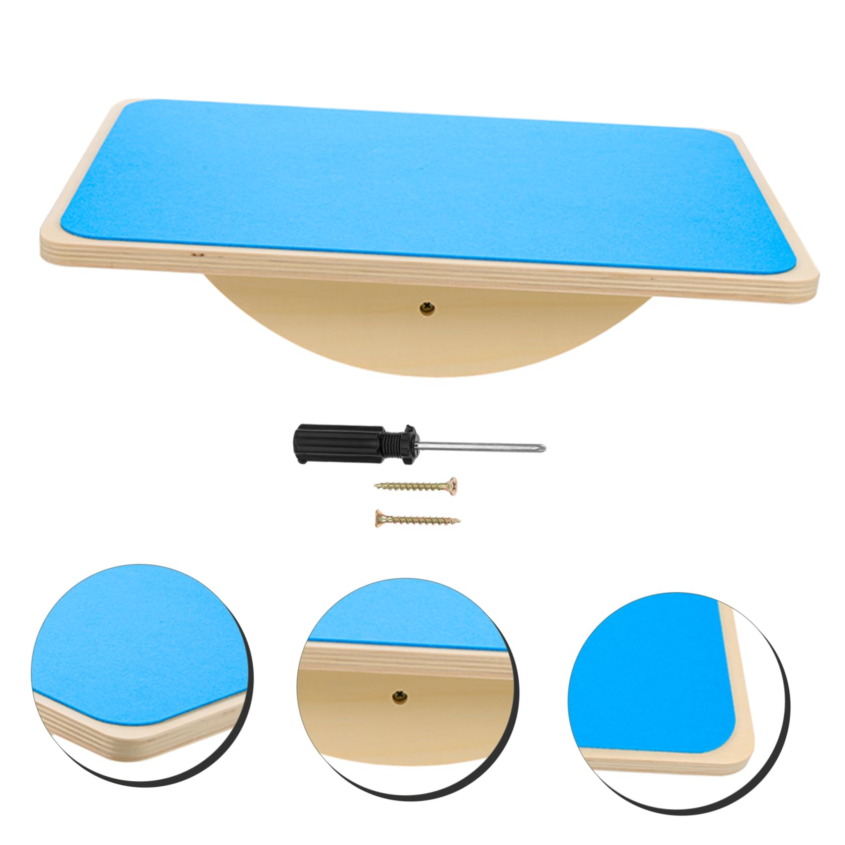 Kids Balance Board - Wooden Wobble Board for Toddlers & Children - Indoor & Outdoor Balance Toy for Playrooms, Classrooms, Backyards & Playgrounds - Improves Coordination & Motor Skills