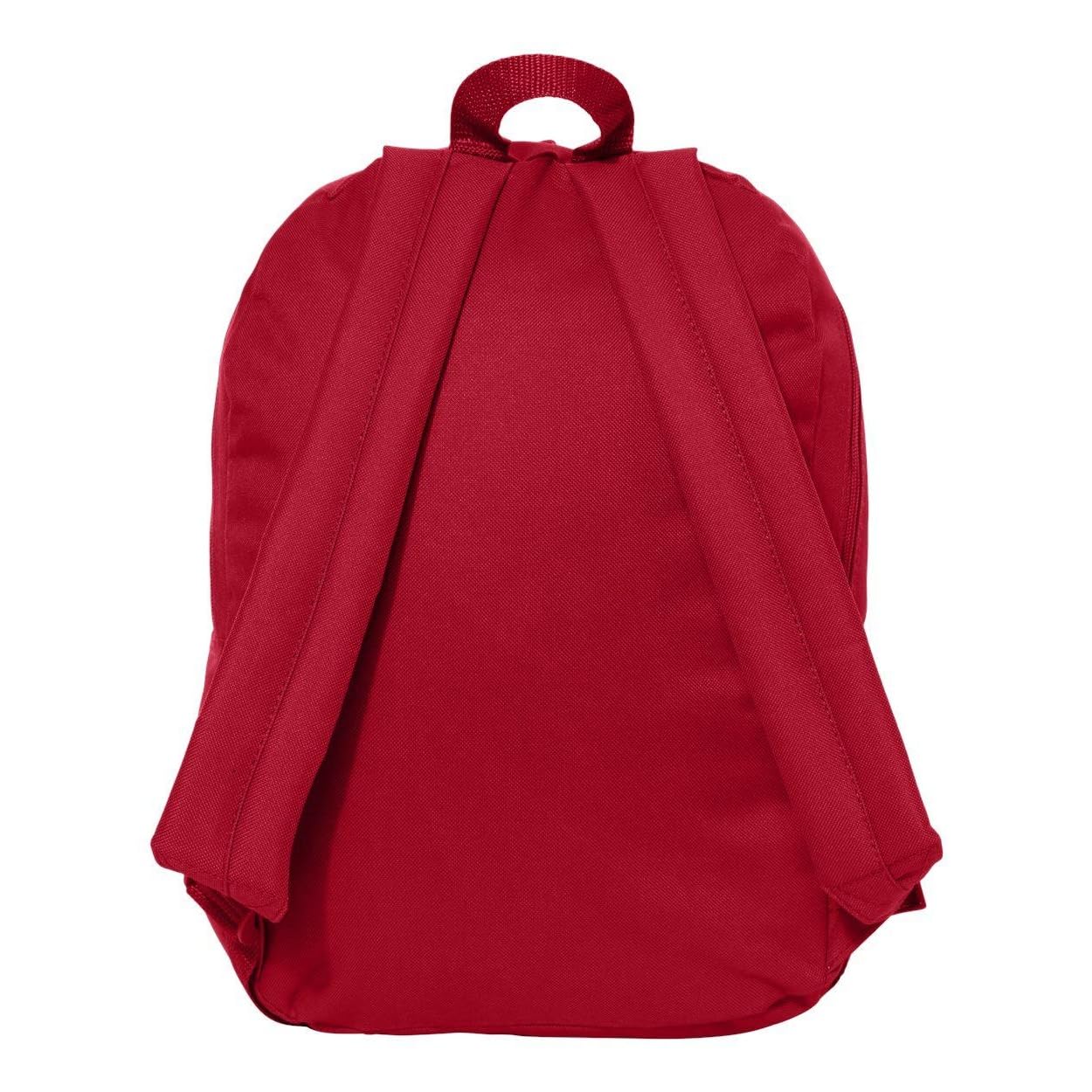 Liberty Bags 16 Inch Lightweight Basic Backpack for School, Travel & Work - Durable Laptop Backpack with Multiple Pockets (OS, Red) - Perfect for Students, Commuters & Outdoor Adventures