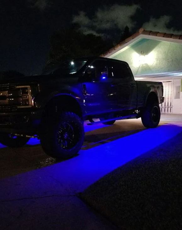 Ford Bronco 2021-2025 Ultra Bright LED Side Mirror Puddle Lights - Blue Accent Lighting | Enhance Night Visibility & Vehicle Style for Off-Road Adventures & Urban Driving