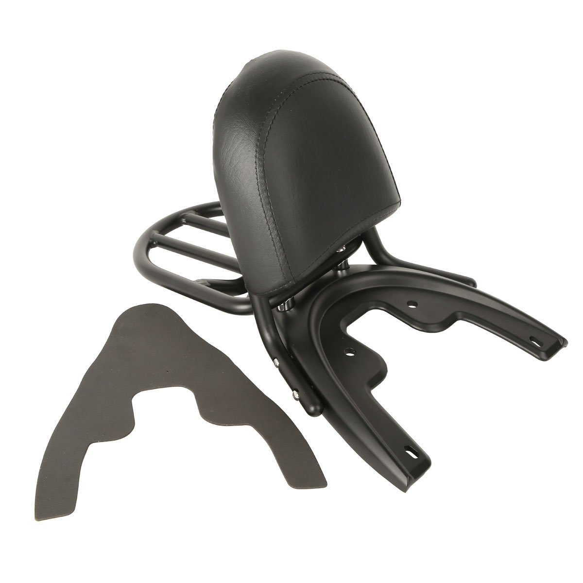 SLMOTO Sissy Bar Backrest Luggage Rack & Baseplate for Harley V-Rod VRSCA 2002-2006 - Heavy Duty Motorcycle Passenger Seat & Storage Solution - Perfect for Long Rides & Touring