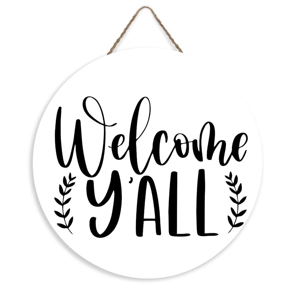 Vinisong Rustic Farmhouse Welcome Sign - 11.8