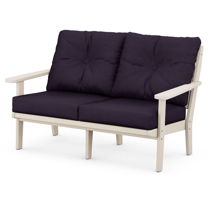 POLYWOOD Lakeside Deep Seating Loveseat - All-Weather Outdoor Furniture for Patio, Deck & Garden - Comfortable & Durable Adirondack Style Loveseat for Relaxing Outdoors