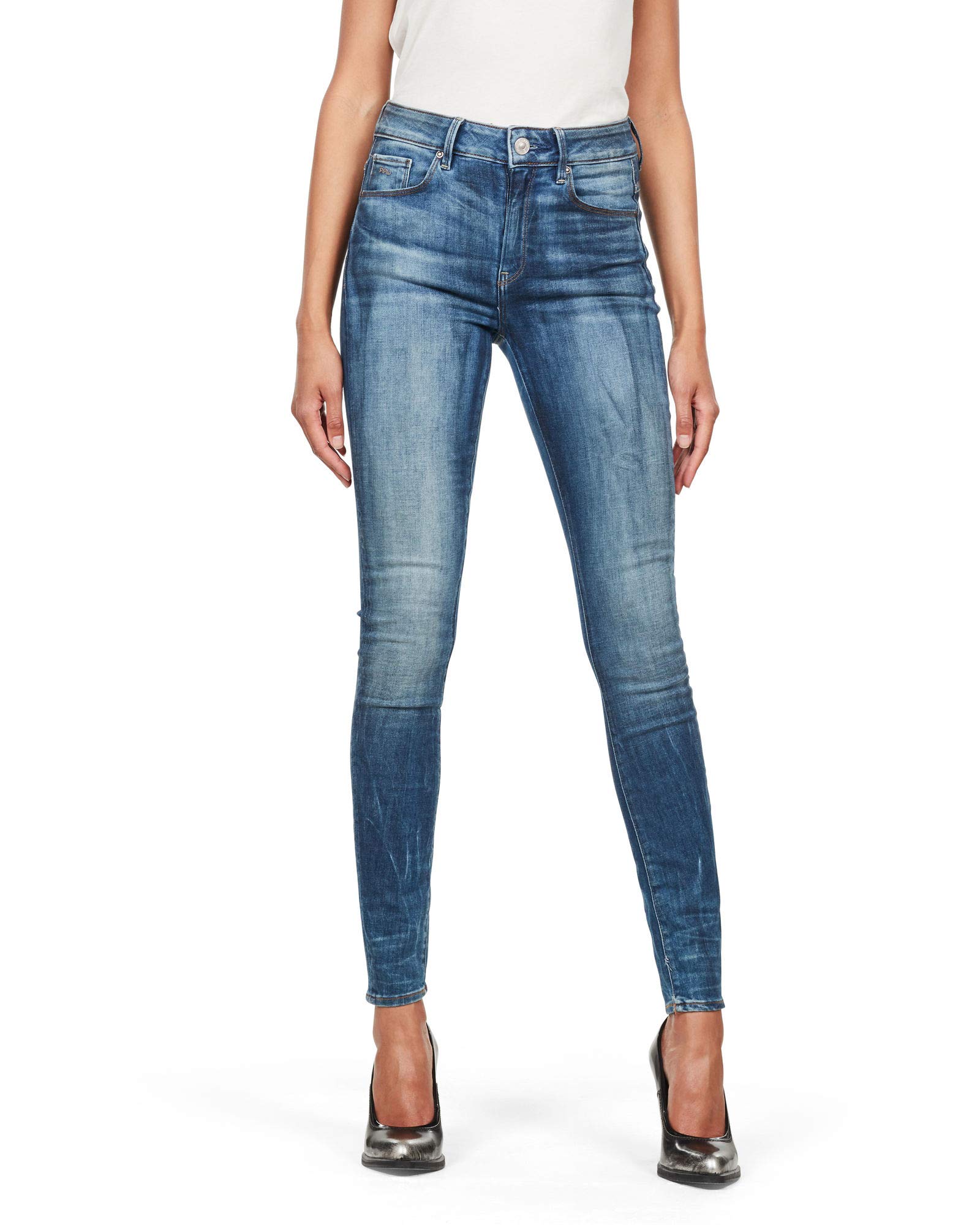 G-Star Raw 3301 High Skinny Women's Jeans - Blue Denim Pants for Women (EU 34 / US 24/30) | Perfect for Casual Wear, Night Out & Everyday Fashion