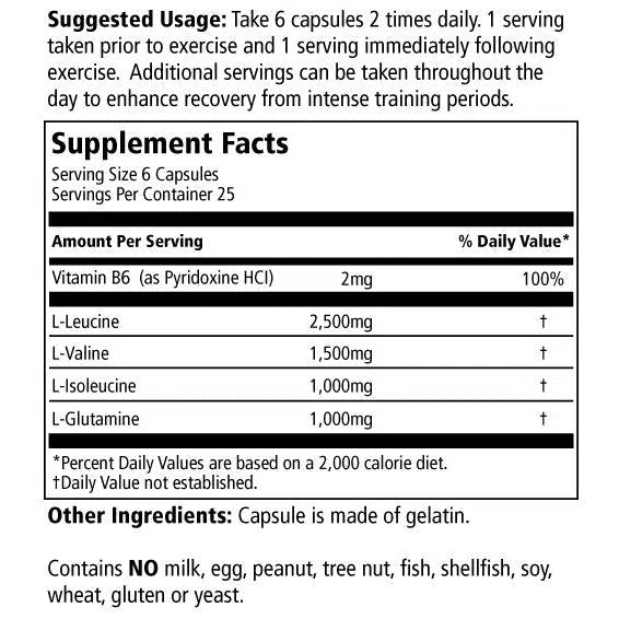 MRM BCAA 6000 Powder - Branched Chain Amino Acids for Muscle Recovery & Growth - Ideal for Post-Workout & Fitness Enthusiasts
