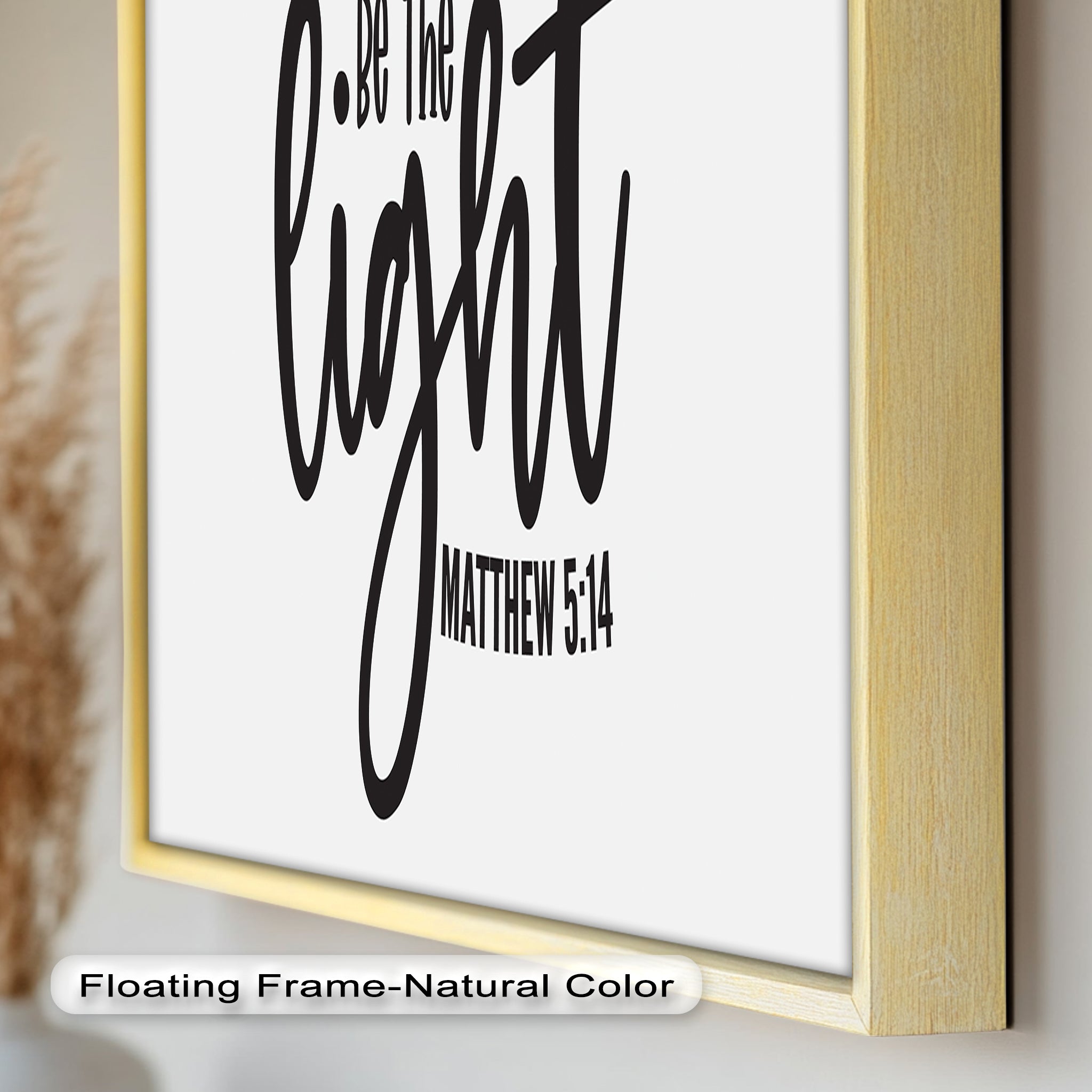 Be The Light - Matthew 5:14 Bible Verse Oil Painting - Christian Home Decor & Gift for Religious Inspiration