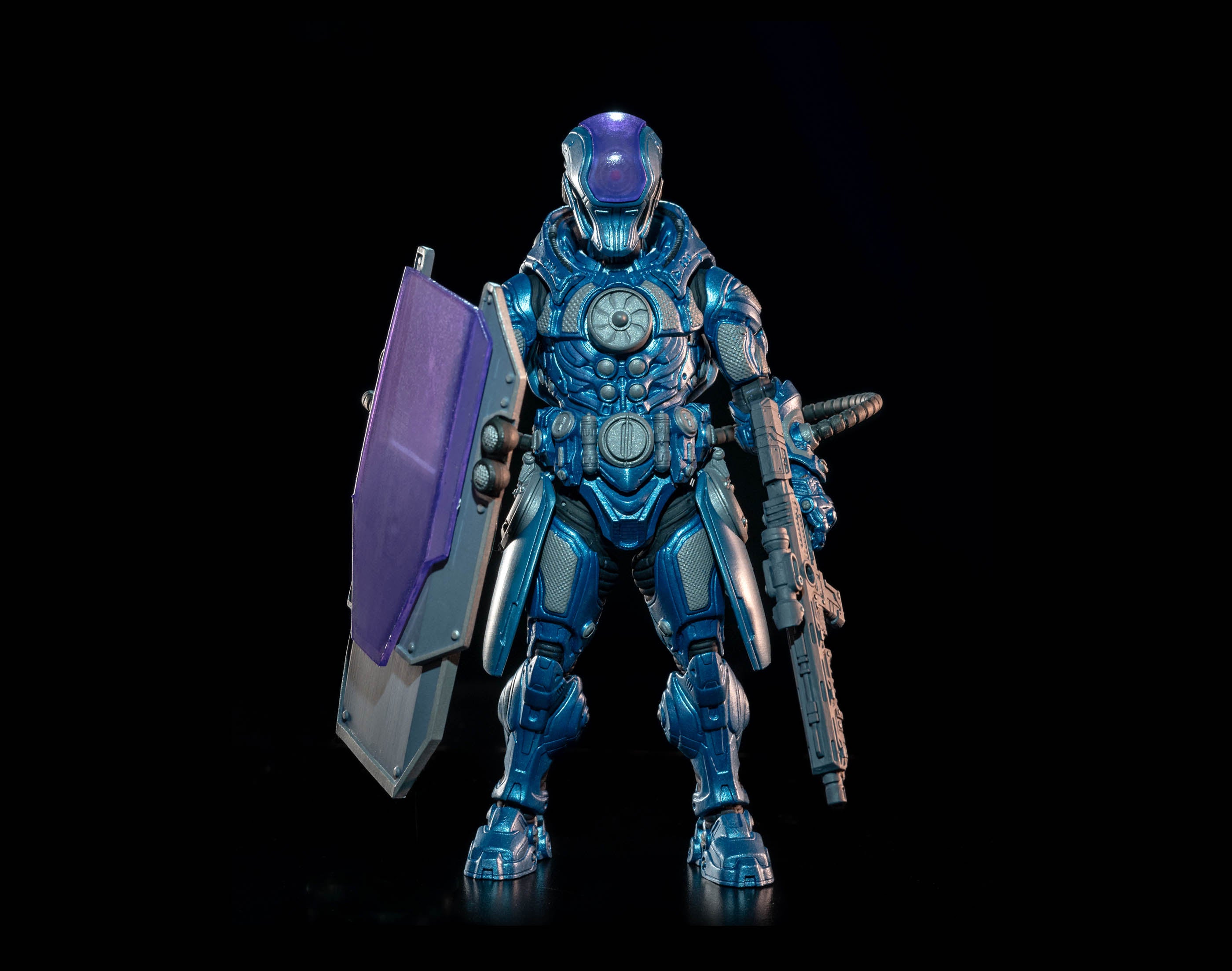 Four Horsemen Studio Mythic Legions 1/12 Scale 6-Inch Action Figure - Cosmic Legions Hvalkatar Gravenight Slygor Ryz / T.U.5.C.C. Gravekeeper Collectible Toy for Display, Photography, and Fantasy Role-Playing Games