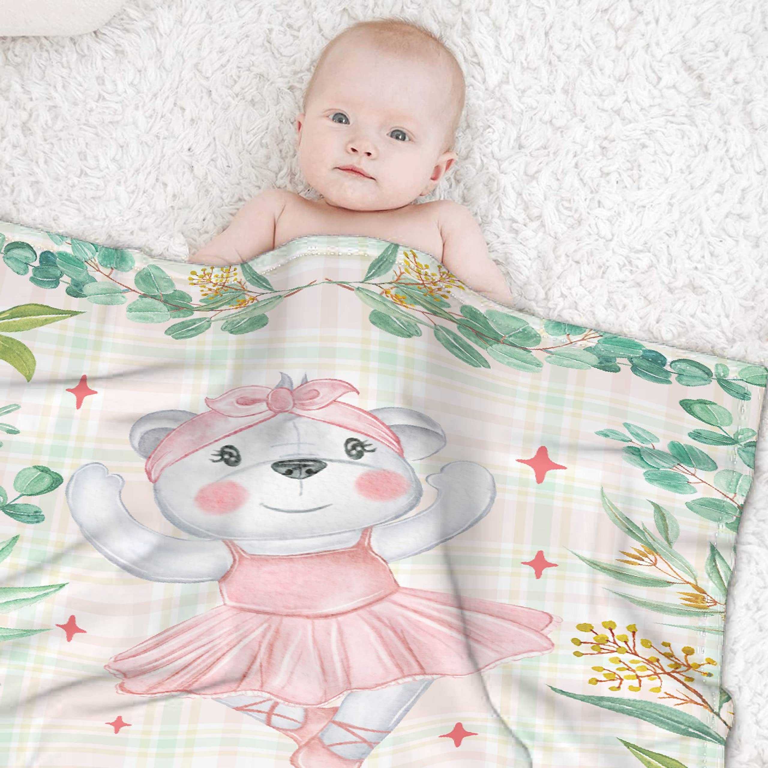 Personalized Baby Blankets with Name - Soft Fleece Throw for Newborns | Nursery & Gift