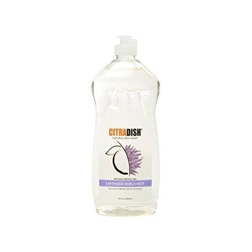 Citra-Solv Citra Dish Liquid, Lavender Bergamot Scent, 25 fl oz – Gentle & Effective Dish Soap for Hand Washing Dishes, Pots & Pans