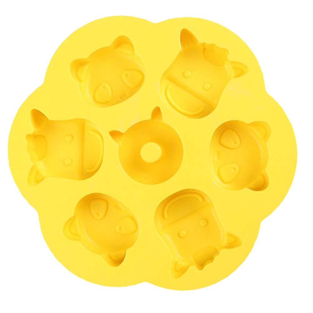 DOITOOL 1pc Cartoon Steamed Rice Cake Silicone Mold - Baking Tool for Cookies, Cakes & Desserts - Perfect for Birthday Parties, Kids Snacks & Asian Cuisine