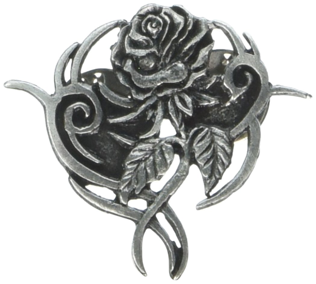 Hot Leathers PNA1016 Tribal Rose Pin - Stylish Biker Jewelry for Motorcycle Enthusiasts | Perfect for Jackets, Vests & Bags