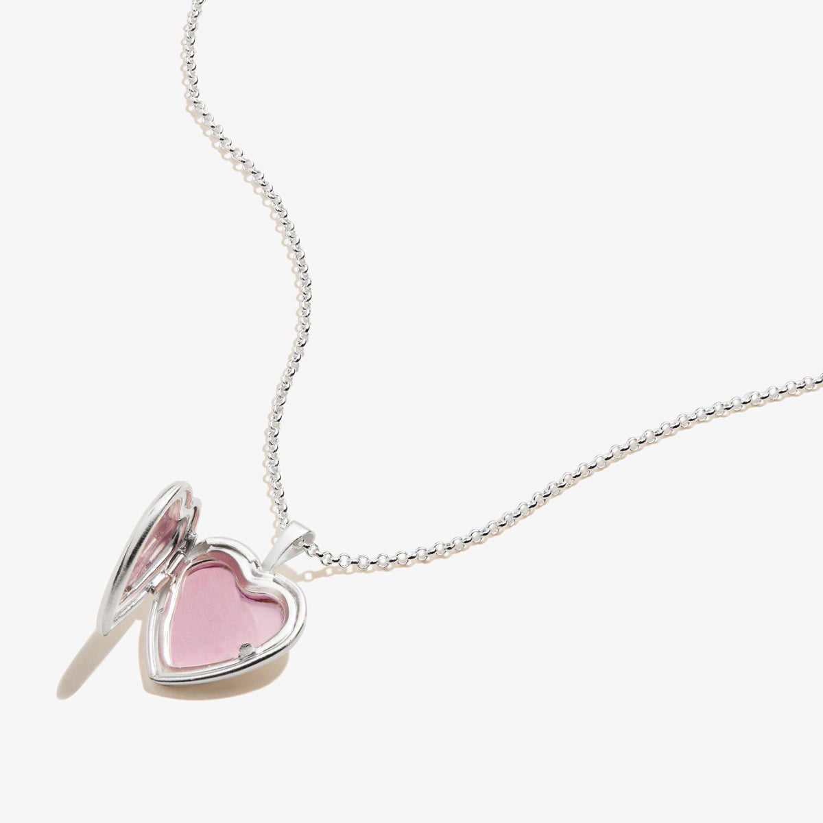 Heart Locket Necklace for Women - Sterling Silver Engraved Pendant with Chain - Perfect Gift for Valentine's Day, Anniversary & Mother's Day