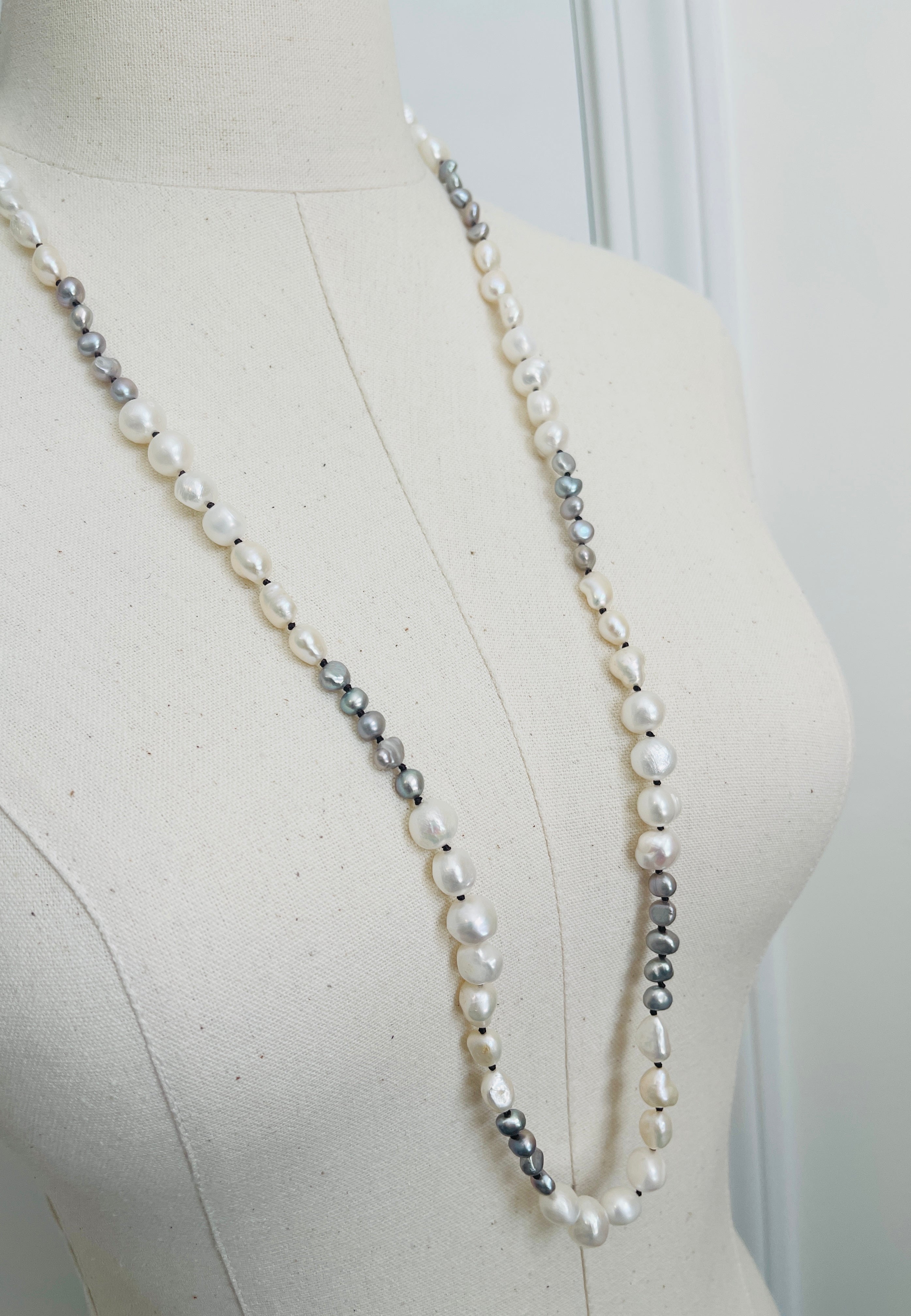 Ivory & Peacock Pearl Necklace for Women - Elegant White Pearl Jewelry Gift for Wedding, Party & Special Occasions