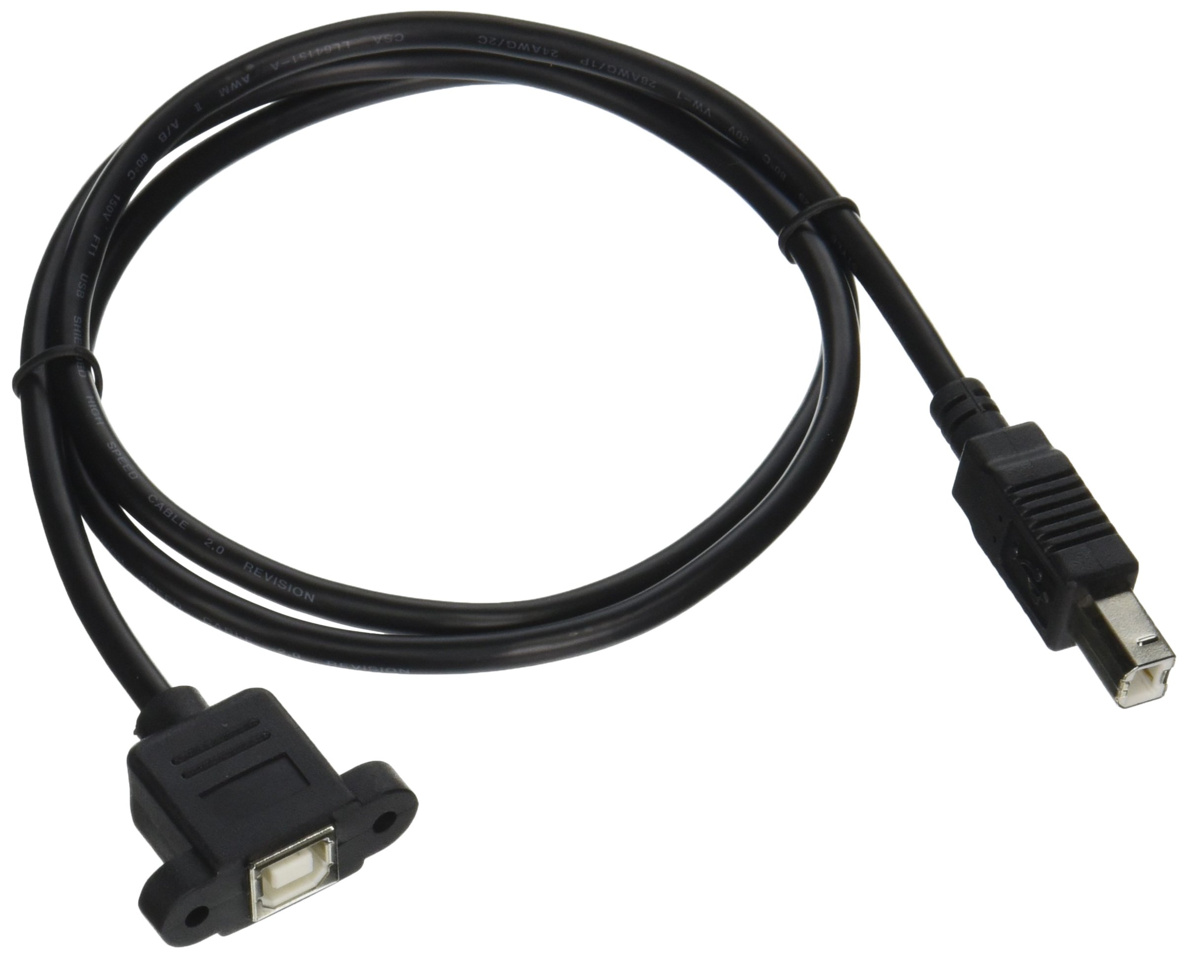 Legrand USB B to B Cable 3ft - Female to Male USB 2.0 Data Cord for Printers & Scanners