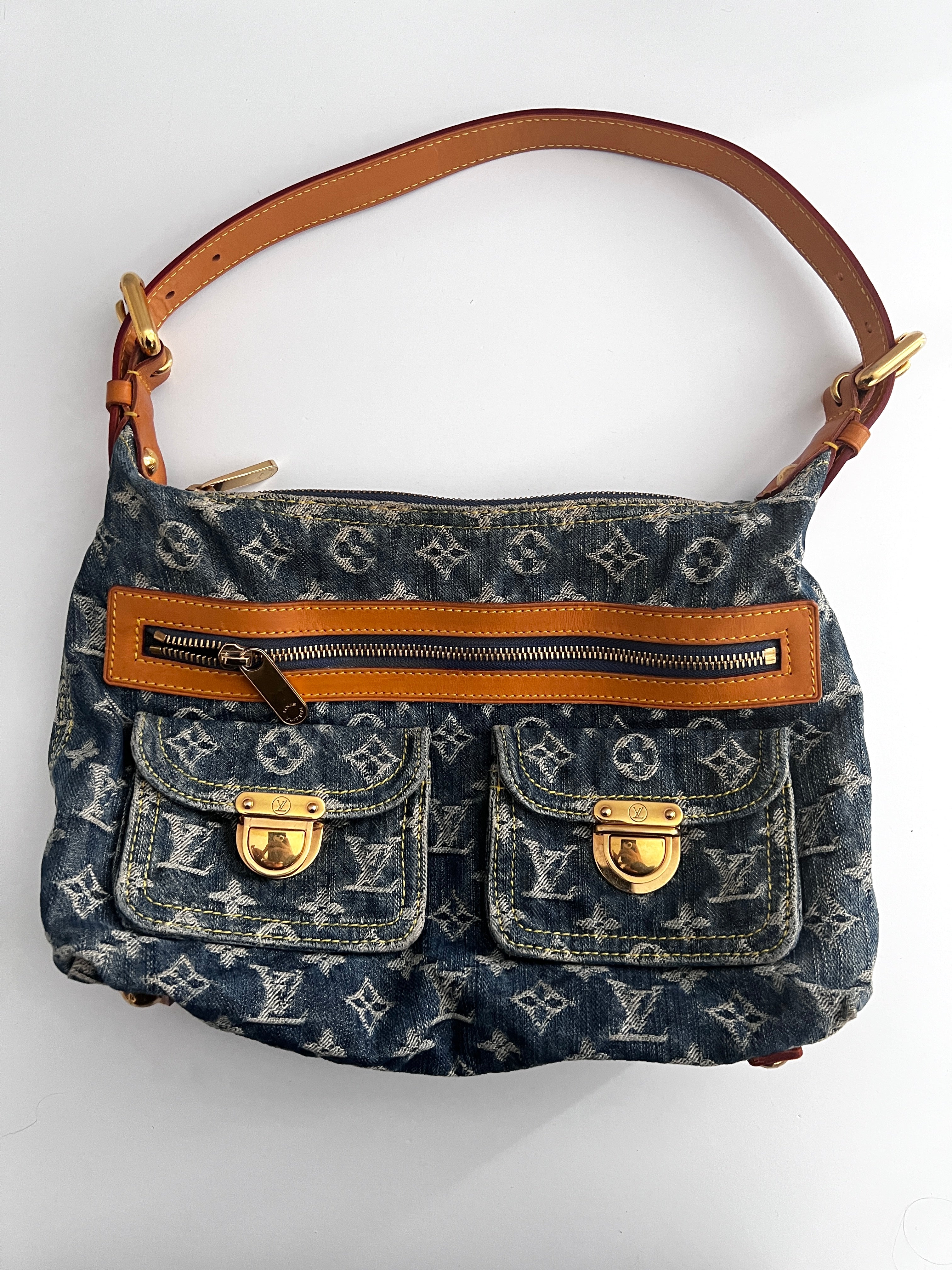 Louis Vuitton Denim Baggy PM Crossbody Bag - Luxury Designer Handbag for Women | Perfect for Casual Outings, Travel & Everyday Use