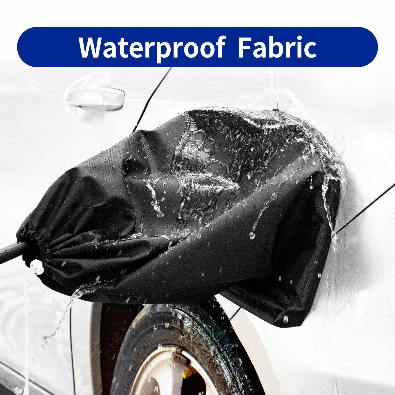 Waterproof EV Charger Port Cover - Magnetic Outdoor Electric Car Plug Protector for Snow, Rain & UV Protection | All-Weather Charging Accessory for Tesla, Nissan Leaf & Steel-Bodied EVs | Home & Public Charging Station Use