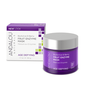 Andalou Naturals Age Defying Bioactive Berry Fruit Enzyme Mask 50g - Brightening & Anti-Aging Facial Treatment for Glowing Skin at Home Spa