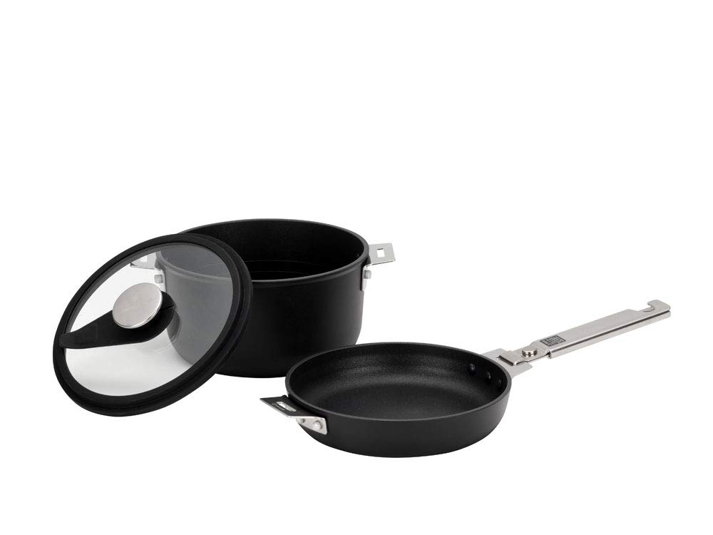 Snow Peak Titanium Camping Cookware Set - Lightweight Portable Outdoor Cooking Gear for Backpacking, Hiking & Camping | Perfect for Camp Stoves & Backcountry Adventures