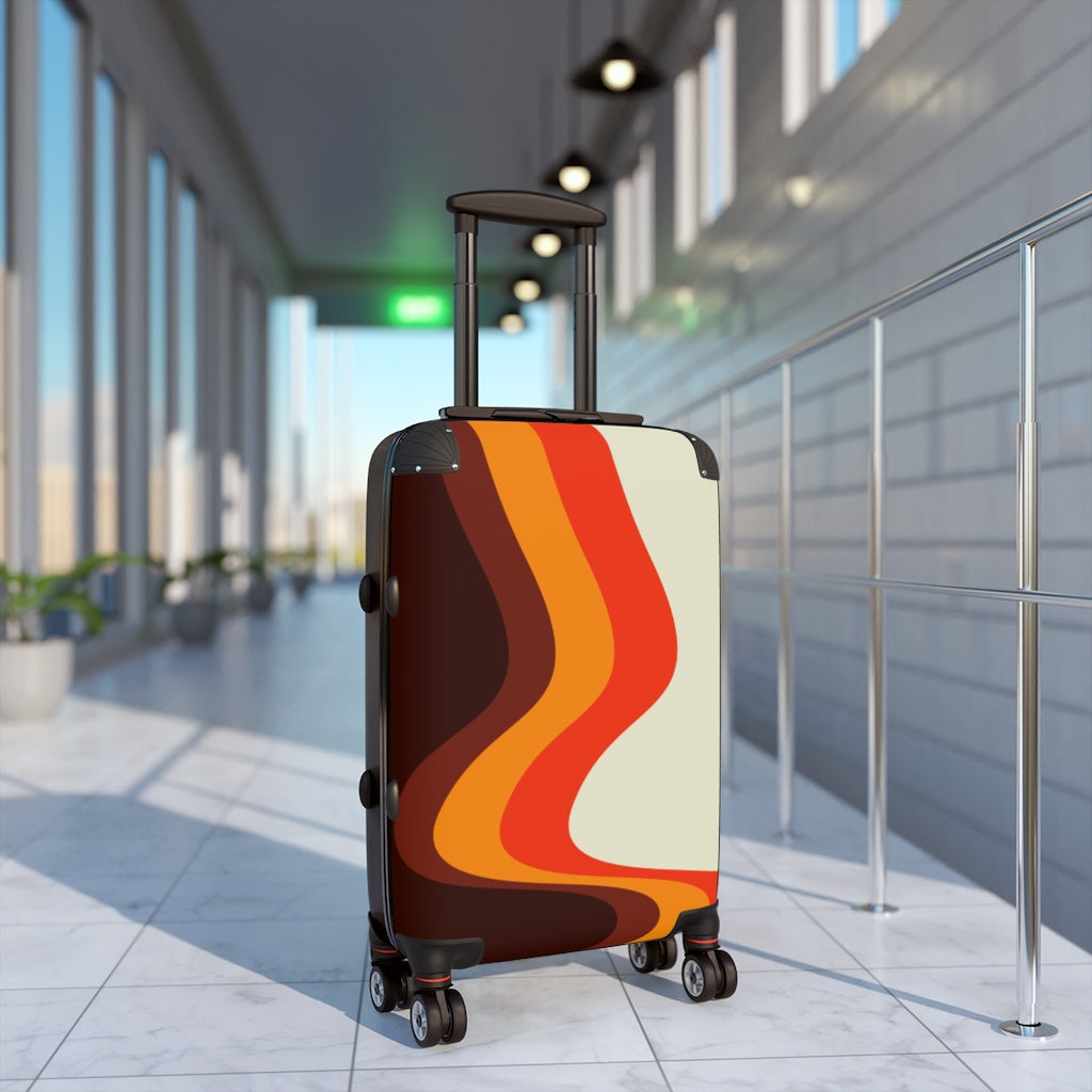 Vintage Style Carry On Suitcase - Retro Cabin Luggage with Wheels for Travel, Business Trips & Weekend Getaways