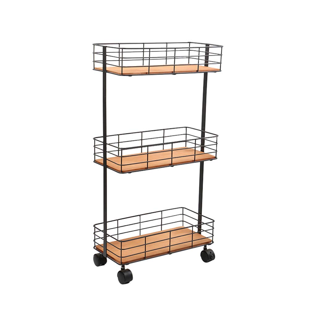 Multi-Layer Kitchen Storage Rack - Space Saving Removable Organizer for Pantry, Bathroom & Laundry | Durable Wrought Iron Design for Home Organization