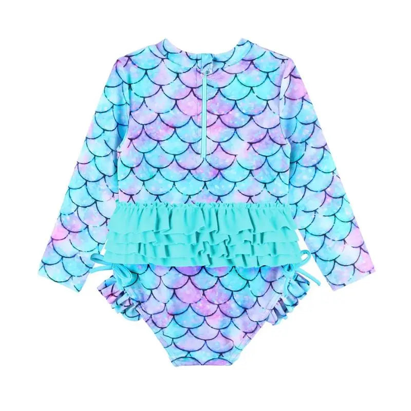 Girls Toddler Swimwear with Sea Animal Print - Sizes 0-6 Years | Perfect for Pool, Beach & Summer Water Play