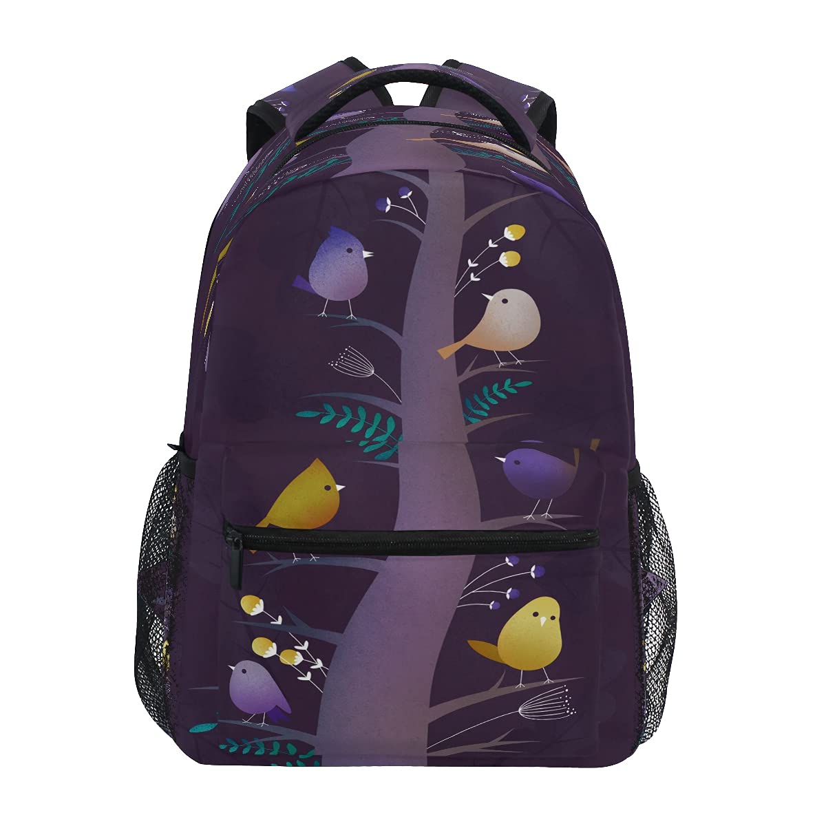 Birds Tree Backpack for School, Laptop, Travel - Lightweight Durable Bookbag & Daypack for Students, Work, Hiking & Outdoor Adventures