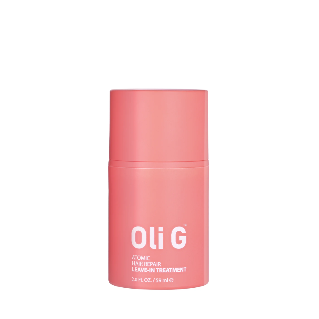 Oli G Atomic Hair Repair Leave-In Treatment - Deep Conditioning for Damaged Hair | Salon-Quality Hydration & Frizz Control at Home
