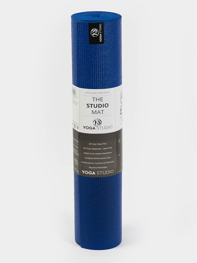 Custom 6mm Personalized Yoga Mat with Unique Design - Blue | Perfect for Home Workouts, Yoga Studios & Gift Giving