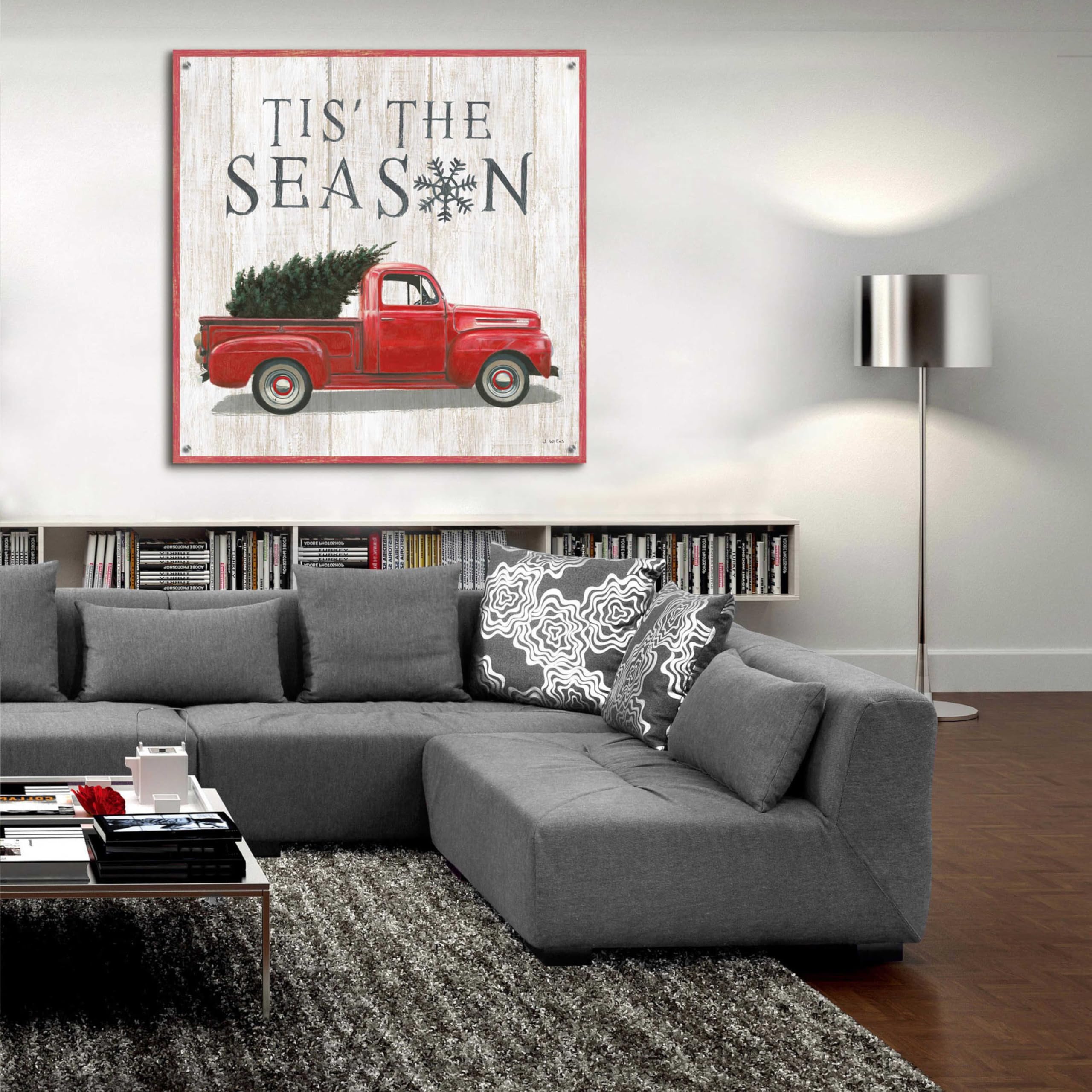 Epic Art 'Christmas Affinity XI' by James Wiens - 36x36 Inch Acrylic Glass Wall Decor - Perfect for Holiday Home Decor & Christmas Gift