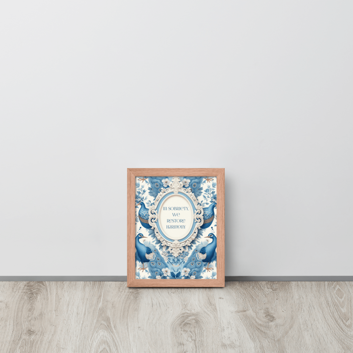 In Sobriety We Restore Harmony - Inspirational Sobriety Wall Art for AA Recovery & Home Decor | Perfect for Addiction Recovery Rooms, Sober Living Spaces & Motivational Gifts