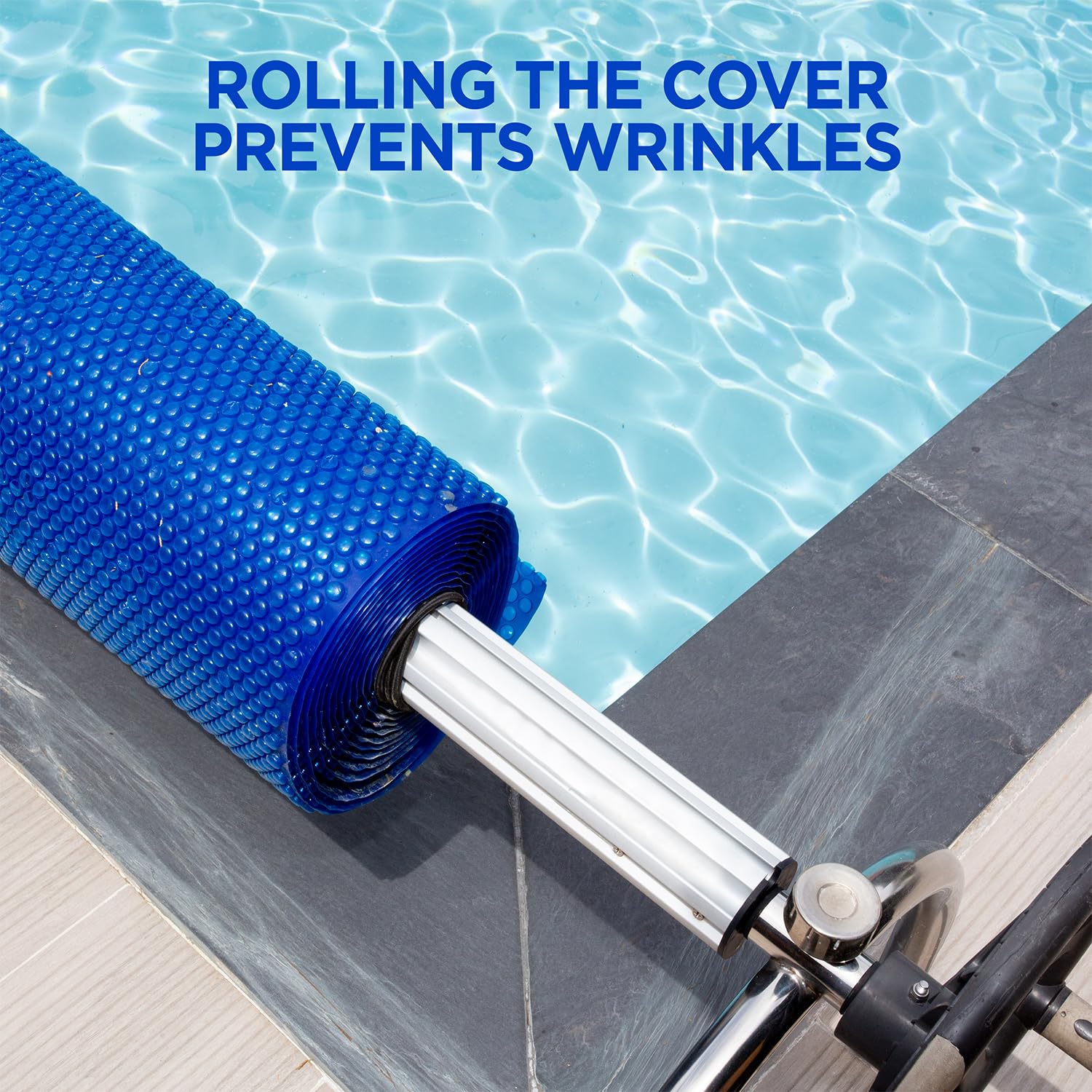 Premium 20' x 40' Rectangle Solar Pool Cover for Inground & Above Ground Pools - 12 Mil Thick Blue Solar Blanket - Energy Efficient Heating, Reduces Evaporation & Chemical Use - Perfect for Backyard, Residential & Commercial Pools