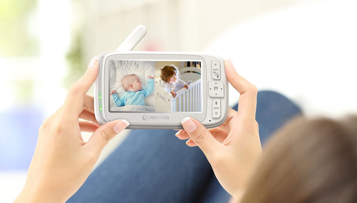 VM75-2 Baby Monitor with HD Camera & Night Vision - Wireless Video Monitor for Nursery, Home Security & Peace of Mind