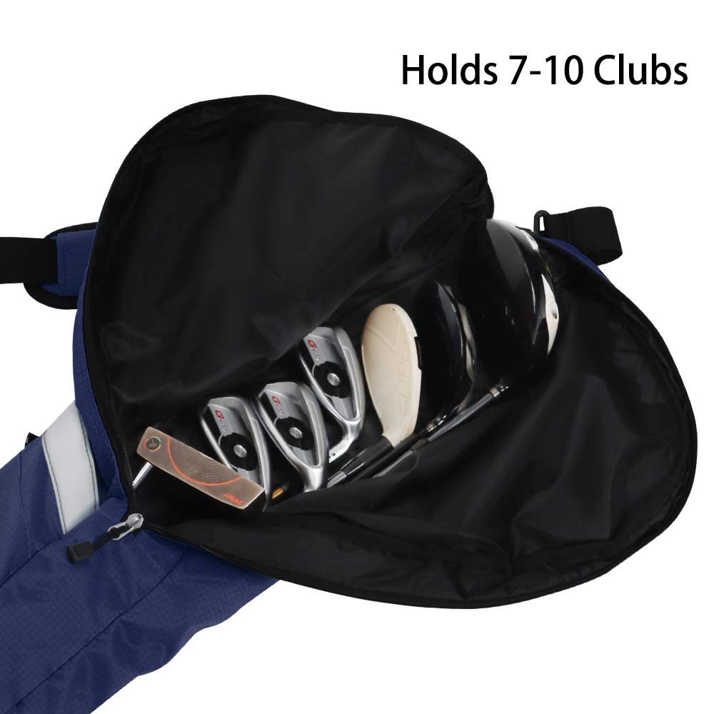 Lightweight Foldable Golf Sunday Bag for Driving Range & Practice - Big Teeth Small Golf Bag with Shoulder Strap for Par 3 & Few Clubs | Perfect for Travel, Course & Training | Multiple Colors Available