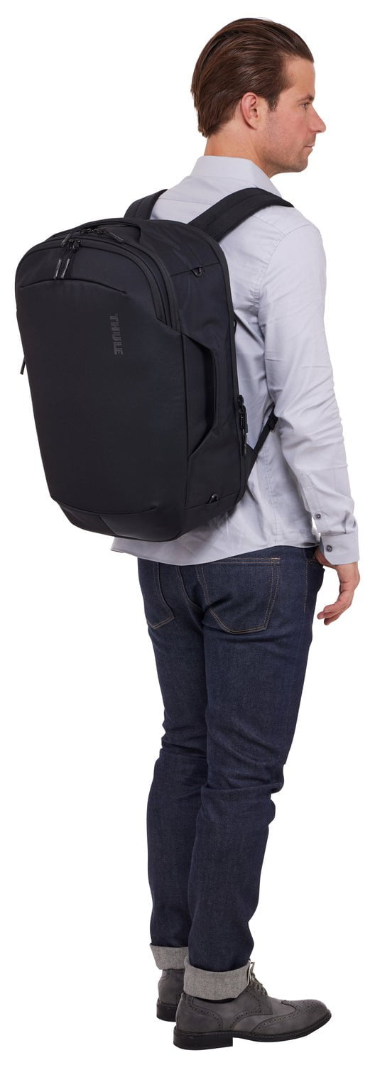 Thule Subterra 2 Convertible Carry On Bag 40L - Black | Durable Travel Backpack for Business & Leisure | Perfect for Airplane, Commuting & Weekend Getaways