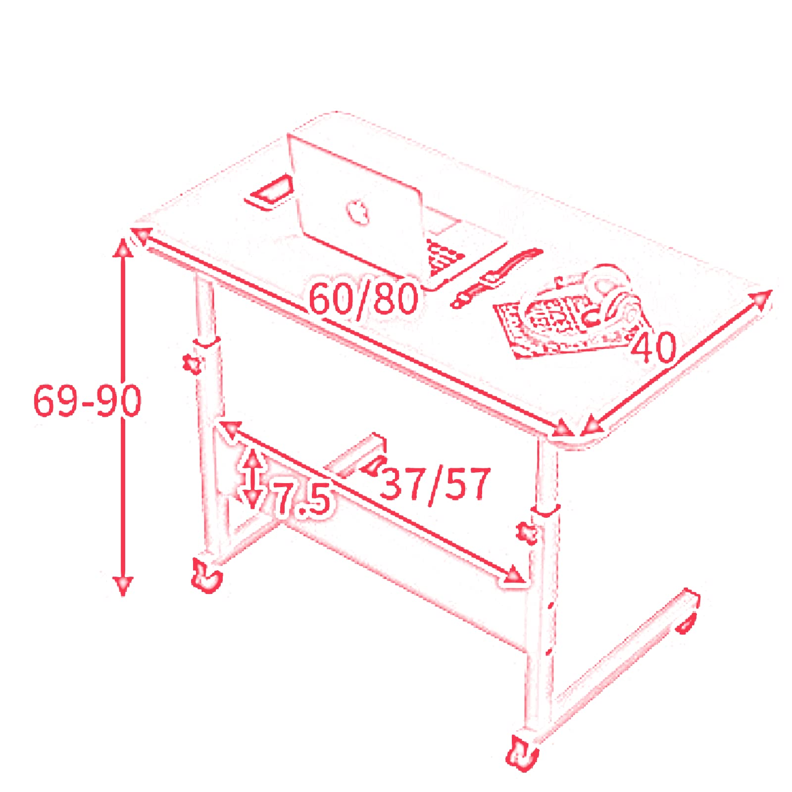 Lift Top Coffee Table with Hidden Storage - Modern Snack Side Table for Living Room, Bedroom & Balcony - Easy Assembly Blue - Perfect for Small Spaces and Entertaining Guests