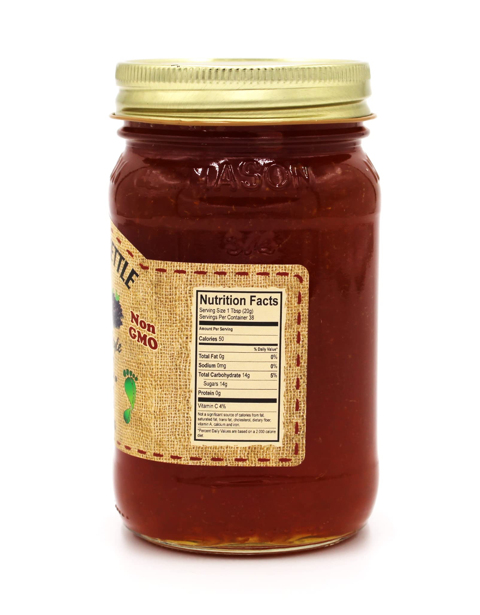 Dutch Kettle T.O.E. Jam - Premium Homemade Fruit Spread with Tangerine, Orange & Elderberry - All Natural, Non-GMO, Handcrafted by Amish - 19 oz Jar - Perfect for Toast, Yogurt, Desserts & Gift Giving
