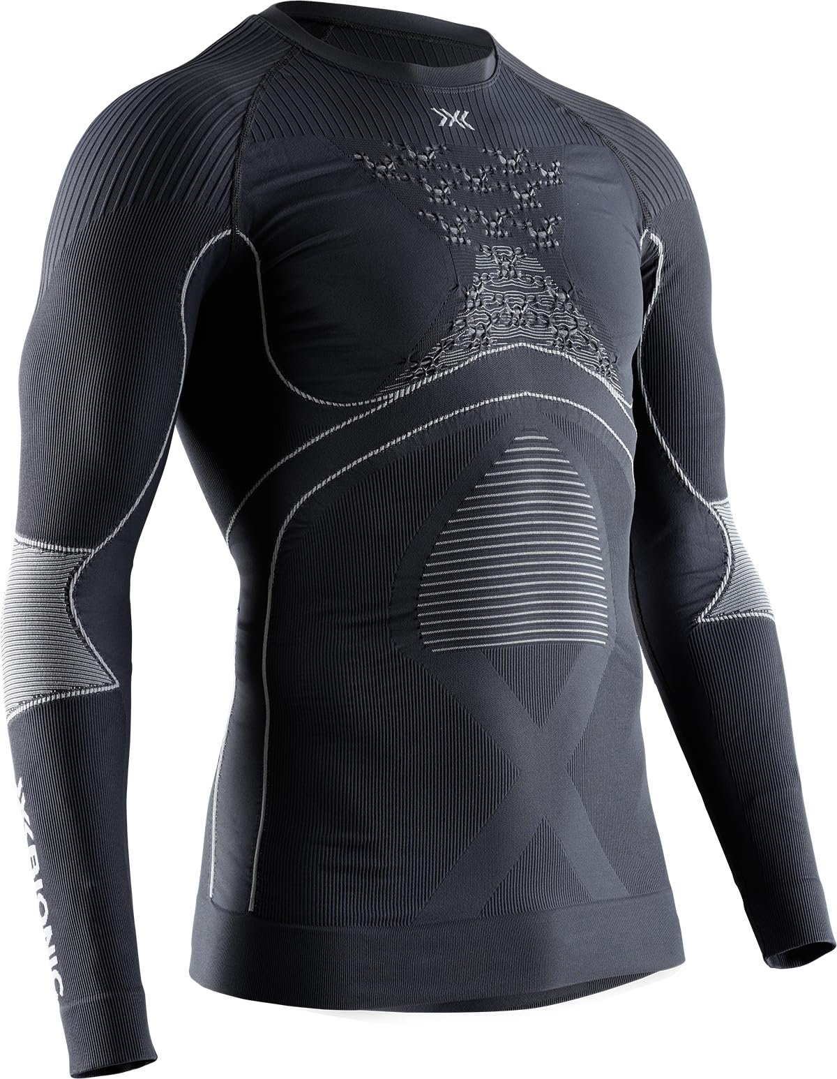 X-Bionic Men's Energy Accumulator 4.0 Performance Shirt - Moisture Wicking, Breathable Long Sleeve Base Layer for Running, Hiking & Outdoor Sports