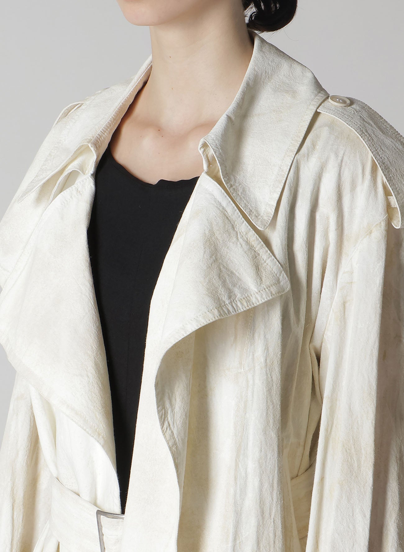 Premium Cotton Linen Trench Coat with Roller Printing - Stylish Waterproof Raincoat for Women & Men | Perfect for Office, Travel & Outdoor Activities
